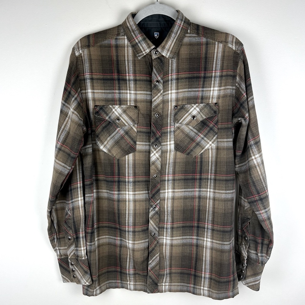 Kuhl | Men’s Long Sleeve Flannel Shirt Brown Plaid | S